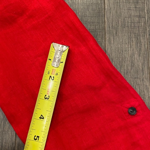 Like New Charter Club Luxury Linen Button Down Blouse Top - Picture 10 of 10